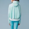 Batwing-hihainen takki ”Lake Blue”