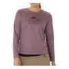 Fujitral-logolla varustettu pitkähihainen T-paita ”Dusty Mauve”