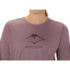 Fujitral-logolla varustettu pitkähihainen T-paita ”Dusty Mauve”