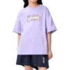 Logopainettu T-paita ”Purple”