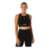 Mesh Panel Training Bra ”Black”
