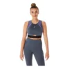 Mesh Panel Training Bra ”Carrier Grey”