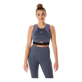 Mesh Panel Training Bra ”Carrier Grey”
