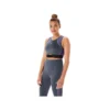 Mesh Panel Training Bra ”Carrier Grey”