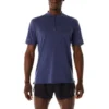 Metarun 1/2 Zip T-paita ”Indigo Blue”