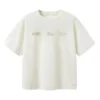 Monilogot-T-paita ”White Beige”