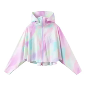 Värikäs batwing-hihainen takki ”Multi-Color”