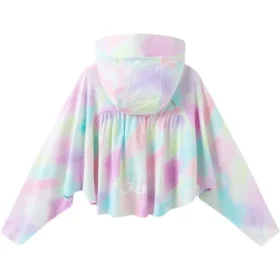 Värikäs batwing-hihainen takki ”Multi-Color”