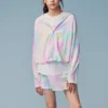Värikäs batwing-hihainen takki ”Multi-Color”