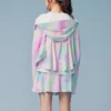 Värikäs batwing-hihainen takki ”Multi-Color”